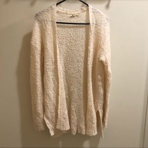 Hollister fuzzy knit long cardigan